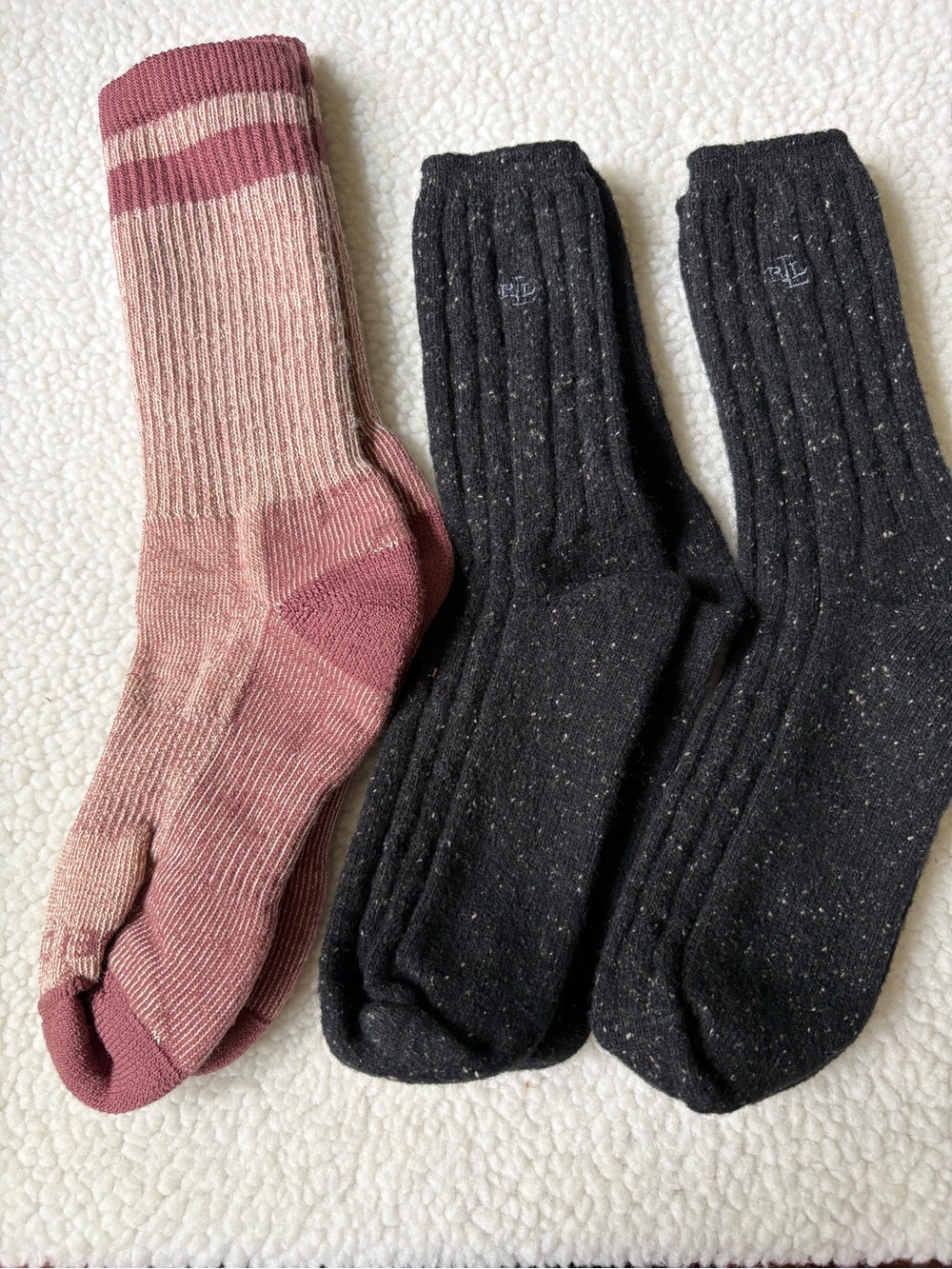 Women’s socks- Ralph Lauren and REI